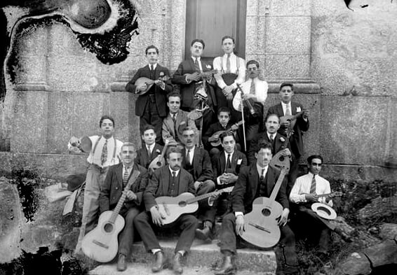 Grupo de músicos, Guimarães, anos 1930.